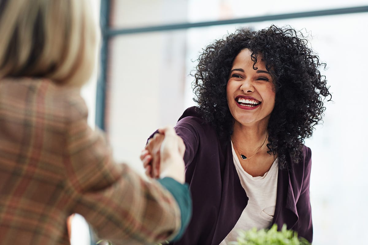 a woman begins her first day at work as a behavioral health program manager