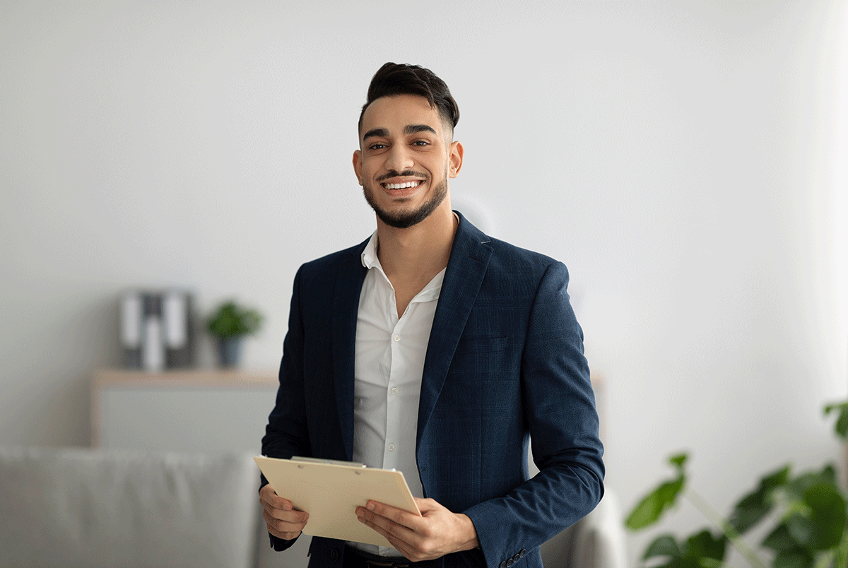 a young man enjoys the many benefits of being a freelancer