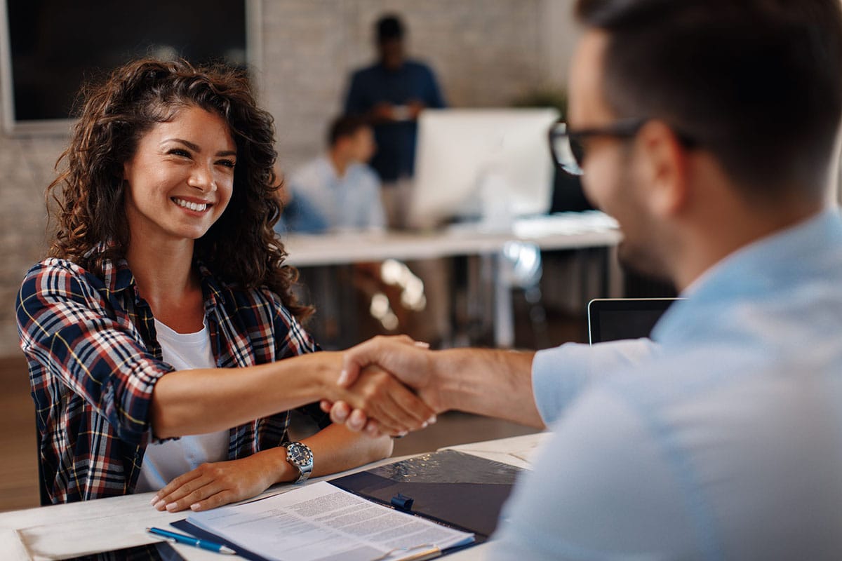 a man does well in his interview for a mental health job